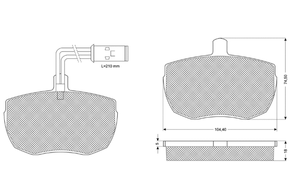 Brake Pad Set, disc brake (PF1123)