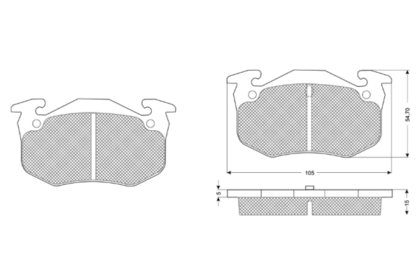 Brake Pad Set, disc brake (PF10501)