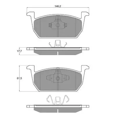 Brake Pad Set, disc brake (PF1873)