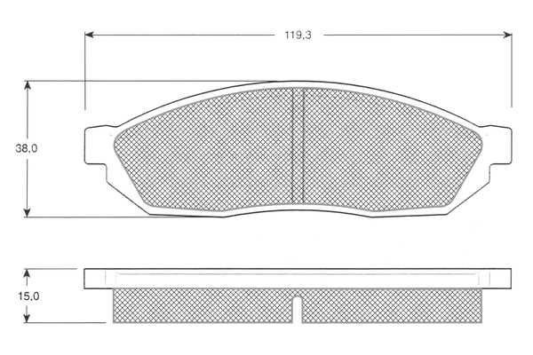 Brake Pad Set, disc brake (PF1228)