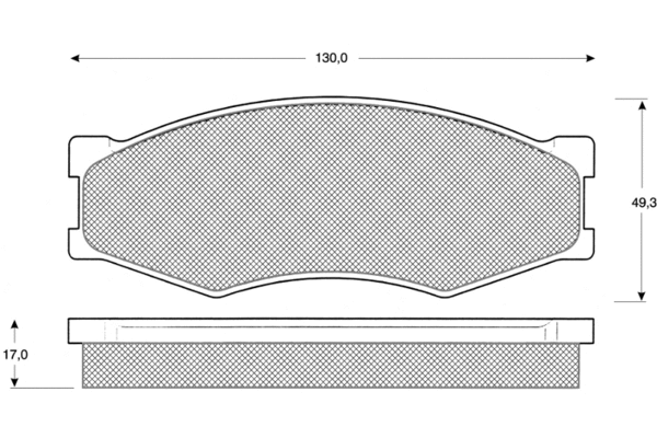 Brake Pad Set, disc brake (PF1157)