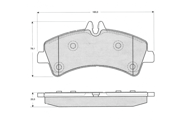Brake Pad Set, disc brake (PF1426)