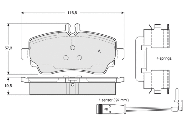 Brake Pad Set, disc brake (PF12751)
