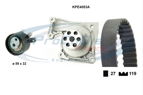 Water Pump & Timing Belt Kit (KPE4053A)