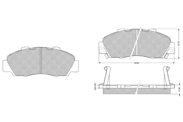 Brake Pad Set, disc brake (PF1137)