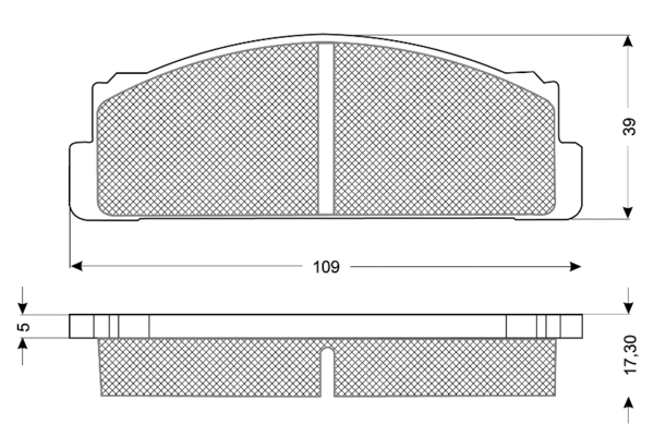 Brake Pad Set, disc brake (PF1023)