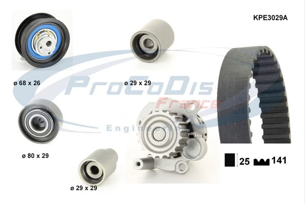 Water Pump & Timing Belt Kit (KPE3029A)