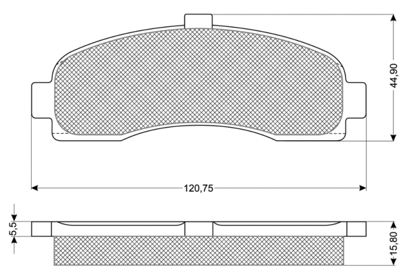 Brake Pad Set, disc brake (PF1110)