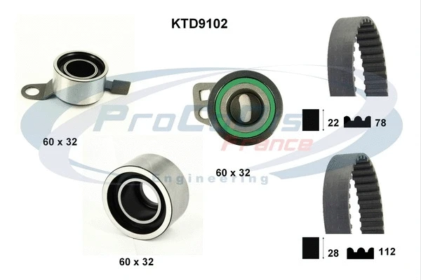 Timing Belt Kit (KTD9102)