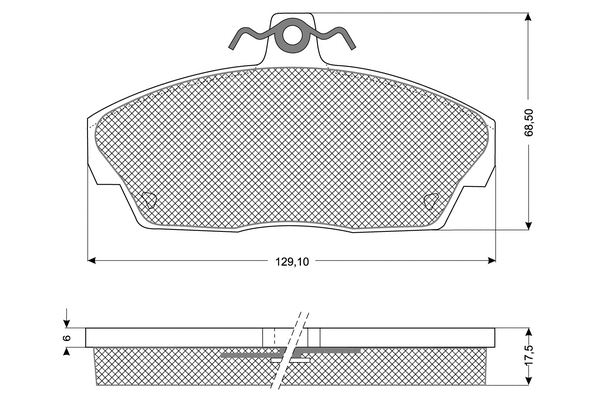 Brake Pad Set, disc brake (PF11511)