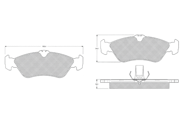 Brake Pad Set, disc brake (PF1232)