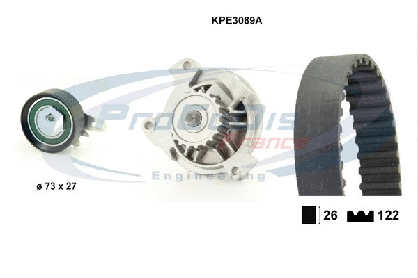 Water Pump & Timing Belt Kit (KPE3089A)