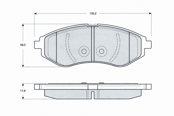 Brake Pad Set, disc brake (PF1422)