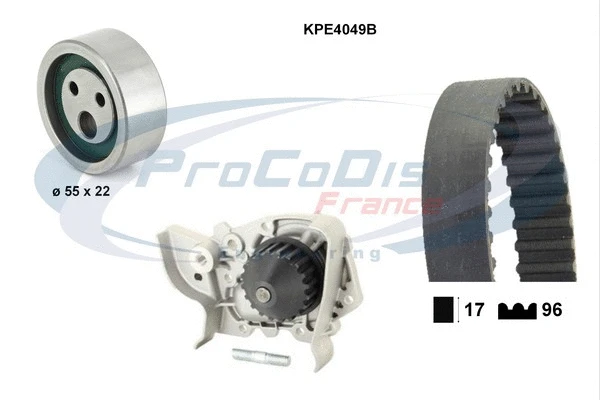 Water Pump & Timing Belt Kit (KPE4049B)