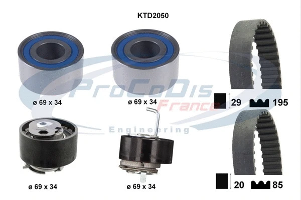 Timing Belt Kit (KTD2050)