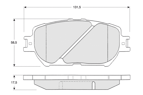 Brake Pad Set, disc brake (PF1370)