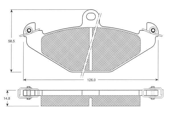 Brake Pad Set, disc brake (PF1237)