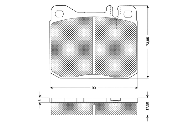 Brake Pad Set, disc brake (PF10222)