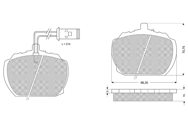 Brake Pad Set, disc brake (PF10601)