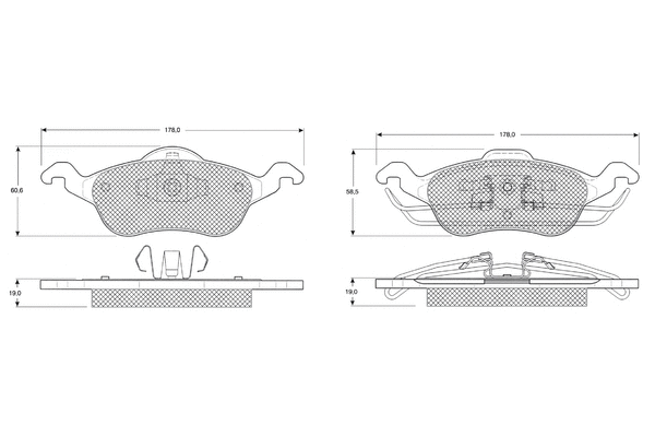 Brake Pad Set, disc brake (PF1217)