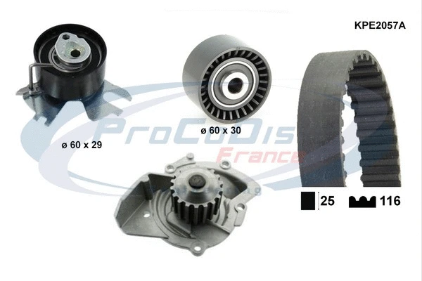 Water Pump & Timing Belt Kit (KPE2057A)