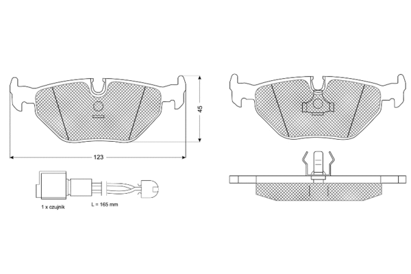 Brake Pad Set, disc brake (PF10701)