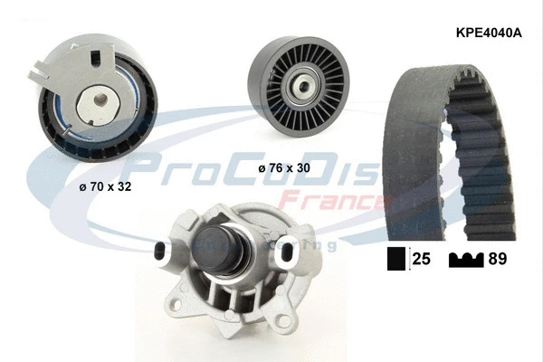 Water Pump & Timing Belt Kit (KPE4040A)