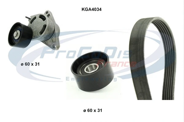 V-Ribbed Belt Set (KGA4034)