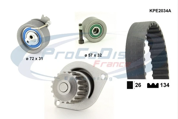 Water Pump & Timing Belt Kit (KPE2034A)