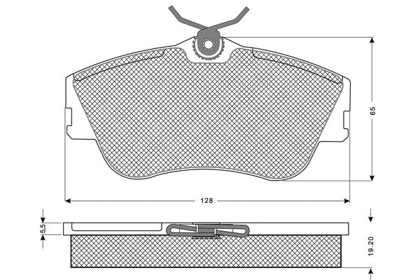 Brake Pad Set, disc brake (PF1182)