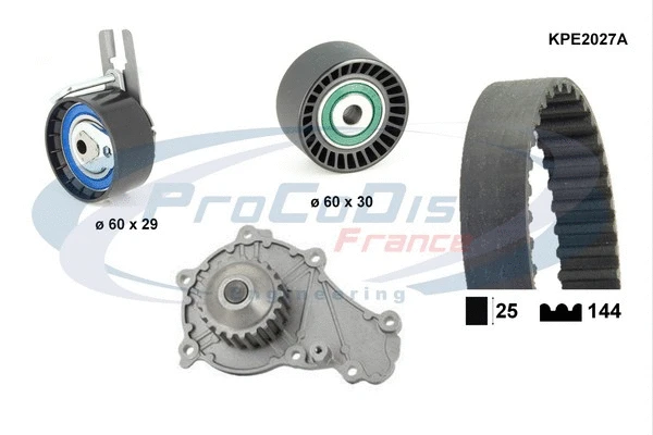 Water Pump & Timing Belt Kit (KPE2027A)