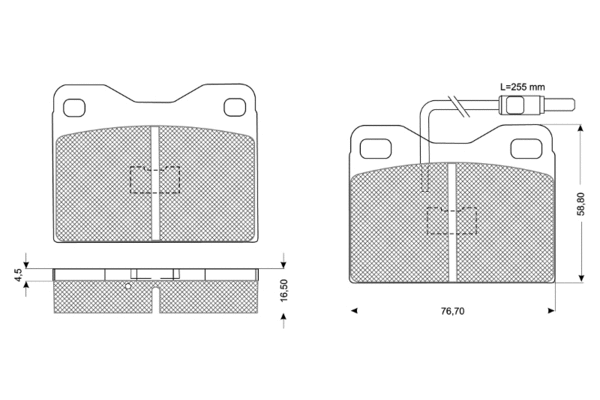 Brake Pad Set, disc brake (PF10541)