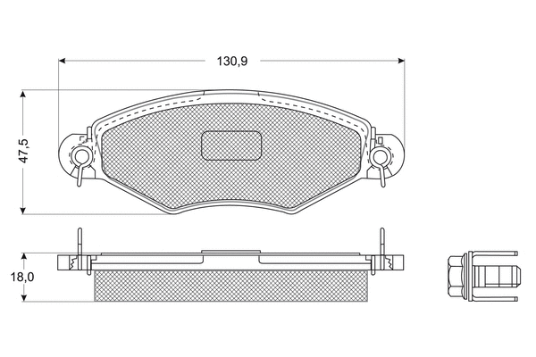 Brake Pad Set, disc brake (PF1215)