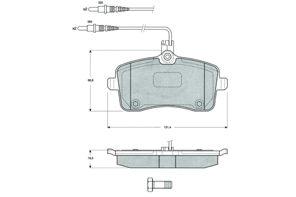 Brake Pad Set, disc brake (PF1467)