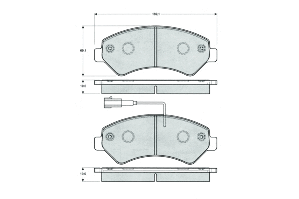 Brake Pad Set, disc brake (PF1440)