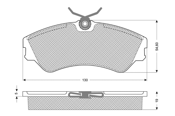 Brake Pad Set, disc brake (PF1065)