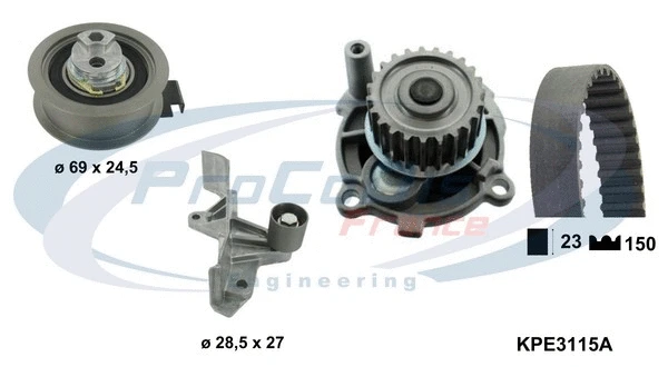 Water Pump & Timing Belt Kit (KPE3115A)