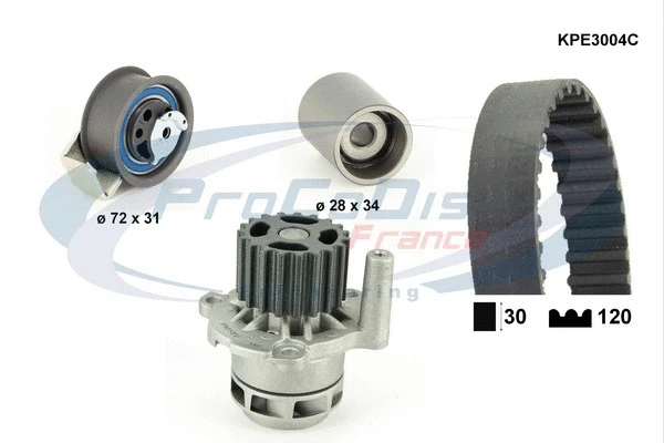 Water Pump & Timing Belt Kit (KPE3004C)