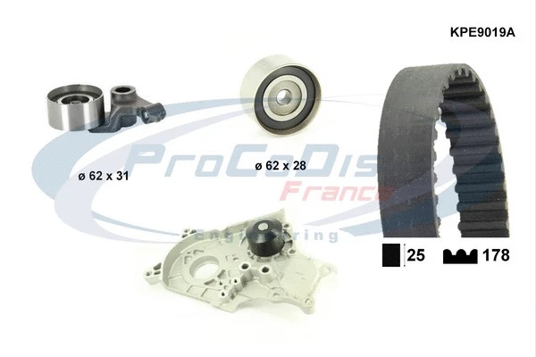 Water Pump & Timing Belt Kit (KPE9019A)