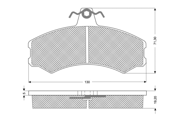 Brake Pad Set, disc brake (PF1045)