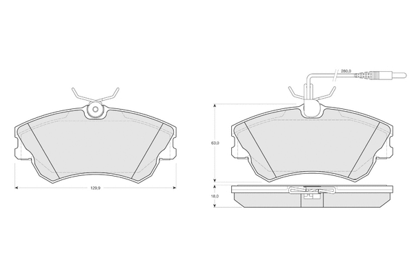 Brake Pad Set, disc brake (PF1347)