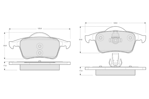 Brake Pad Set, disc brake (PF1405)