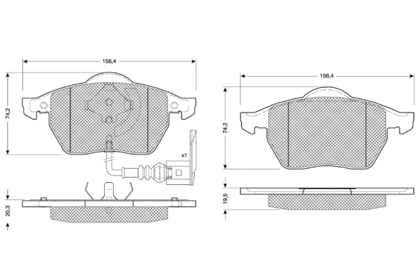 Brake Pad Set, disc brake (PF10942)