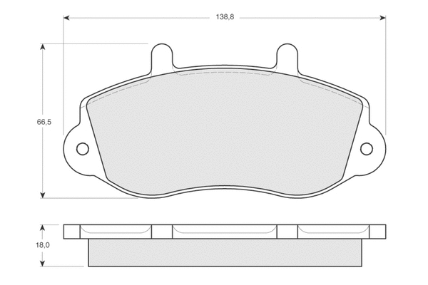 Brake Pad Set, disc brake (PF1301)