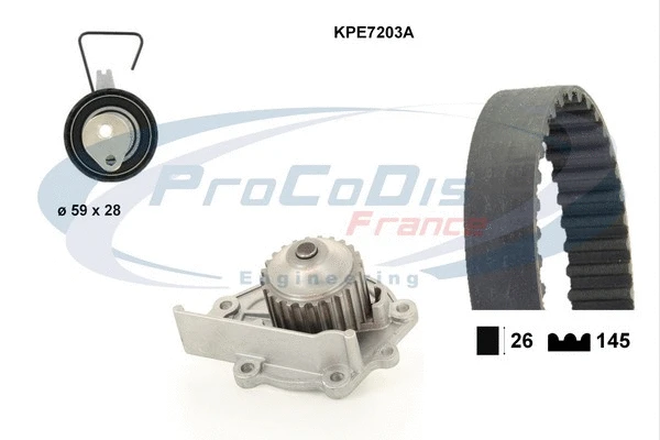 Water Pump & Timing Belt Kit (KPE7203A)
