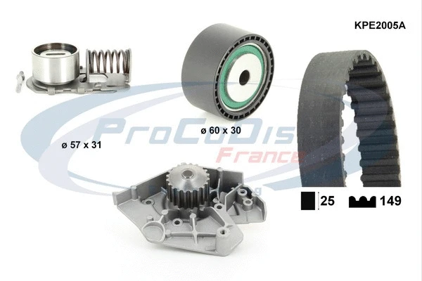 Water Pump & Timing Belt Kit (KPE2005A)