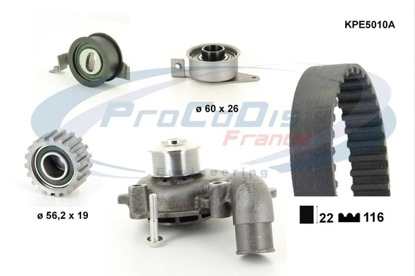 Water Pump & Timing Belt Kit (KPE5010A)