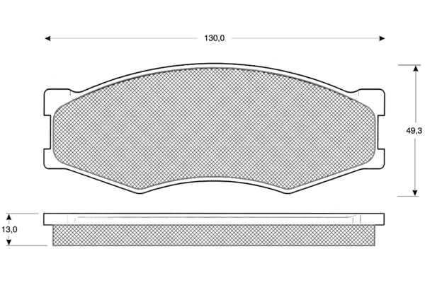 Brake Pad Set, disc brake (PF1158)