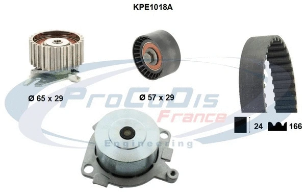 Water Pump & Timing Belt Kit (KPE1018A)
