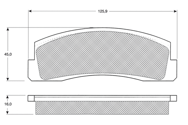 Brake Pad Set, disc brake (PF1216)